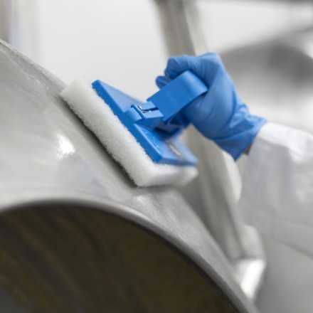 Пад абразивный Vikan жесткий ворс, 245 мм белый / 5525