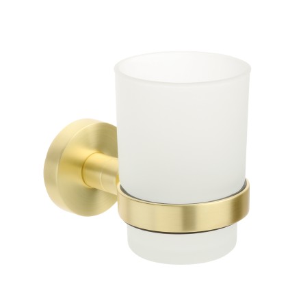 Подстаканник одинарный Fixsen Comfort Gold золото-сатин / FX-87006