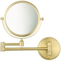 Зеркало косметическое D15 Fixsen Hotel Золото сатин / FX-31021G