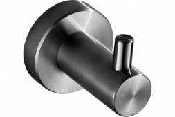 Крючок для ванной Savol одинарный металл сатин / S-005653
