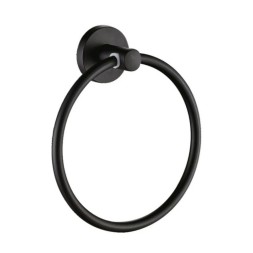 Полотенцедержатель кольцо D-Lin металл черный / D230111