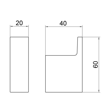Крючок одинарный настенный Timo Petruma черный / 15211/03