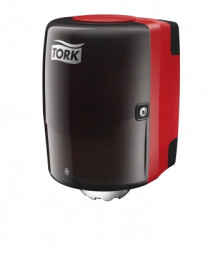 Диспенсер для рулонных полотенец с центральной вытяжкой Tork Performance M2 659008 пластик красно-черный