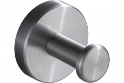 Крючок для ванной Savol одинарный металл сатин / S-005653-1