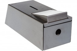 Дозатор MERIDA для пенного мыла наливной 800 мл металл матовая сталь / DSM107.R