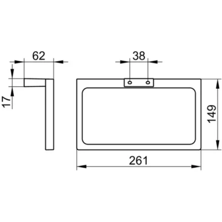 Держатель для полотенец Keuco Edition поворотный латунь никель / 11121050000