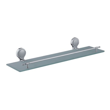 Полка стеклянная настенная 52 см D-Lin хром / D260300