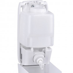 Дозатор MERIDA HARMONY для жидкого мыла наливной 500мл пластик белый / DHB102