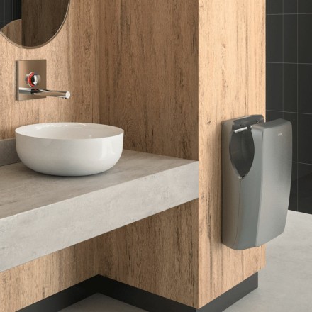 Сушилка для рук погружная DELABIE SPEEDJET 2 с пульсирующим потоком воздуха 1550 Вт пластик антрацит / 510624C