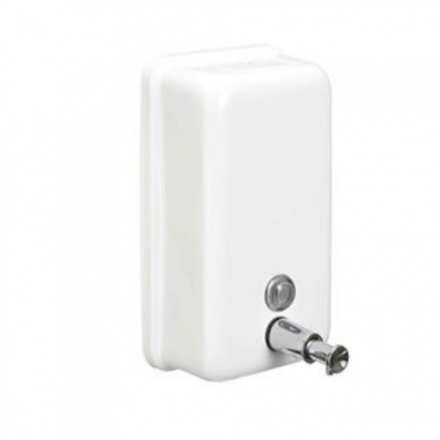 Дозатор для мыла Nofer 1.2 л металл белый / 03001.W