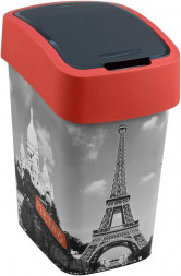 Корзина для мусора с откидной крышкой CURVER FLIP BIN 25L Париж  / 209997