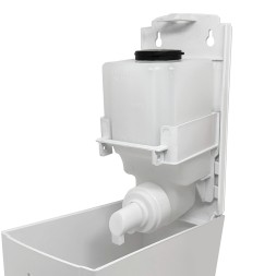 Дозатор для жидкого мыла HOR X7 нажимной 0,7 л пластик белый / HOR-31111417