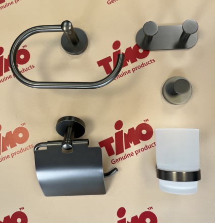 Крючок настенный двойной Saona Черное золото / 13014/18