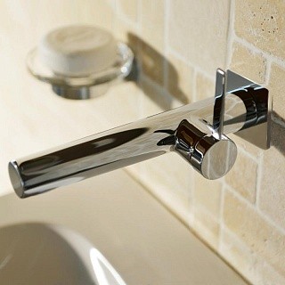 Смеситель встраиваемый Keuco IXMO PURE однорычажный с квадратной розеткой латунь хром / 59516011102