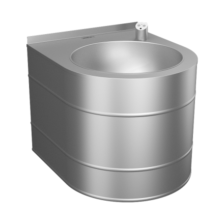 Питьевой фонтан подвесной с автоматической арматурой 6 В металл хром Sanela SLUN 14EB / 93142