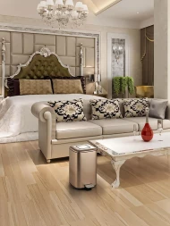 Ведро для мусора педальное WeltWasser MILA BL 12L Черный матовый / 10000001059