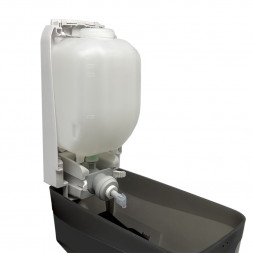 Дозатор MERIDA HARMONY для жидкого мыла наливной 1.2л пластик черный / DHC101