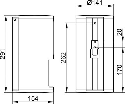 Держатель туалетной бумаги Keuco PLAN для двух рулонов латунь хром / 14969011200