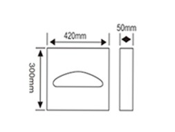 Диспенсер покрытий для унитаза 1/2 сложения WisePro металл матовая сталь / 77-36M