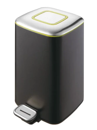 Ведро для мусора педальное WeltWasser MILA BL 9L Черный матовый / 10000001058