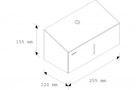 Диспенсер для бумажных полотенец Z сложения MERIDA металл матовая сталь / ASM201