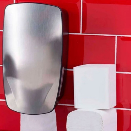 Диспенсер Breez Mercury для листовой туалетной бумаги пластик хром / 7TTS-BAN