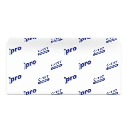 Бумажные листовые полотенца V-сложения PROtissue (пач.) / C-197