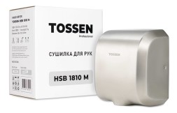 Сушилка для рук высокоскоростная TOSSEN 1800 Вт металл матовая сталь / 300001