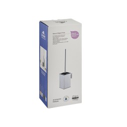 Ёрш для унитаза Klimi квадратный напольный металл черный / 80181