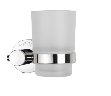 Стакан настенный одинарный 11,5 см Potato хром / P1806