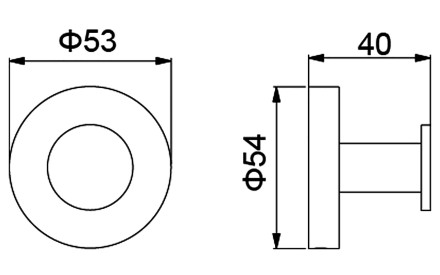 Крючок настенный одинарный Timo Saona Матовое золото / 13011/17