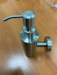 Дозатор для жидкого мыла Savol настенный металл матовая сталь 300 мл / S-005631-1