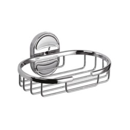 Мыльница настенная решетчатая 15 см D-Lin металл хром / D221700-1