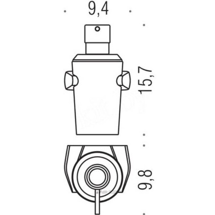 Дозатор для мыла COLOMBO DESIGN ROAD 0,25 л настенный стекло / B9338