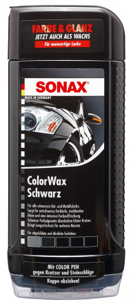 SONAX 298200 Цветной воск черный блеск / 0,5л