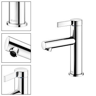 Смеситель для умывальника Keuco IXMO PURE однорычажный без гарнитуры латунь хром / 59502011100