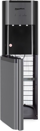 Кулер для воды Aqua Work графит подогрев есть, охлаждение компрессорное / 44-LS