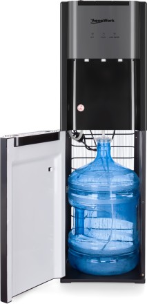 Кулер для воды Aqua Work графит подогрев есть, охлаждение компрессорное / 44-LS