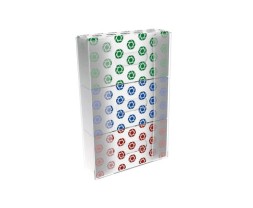 Держатель перчаток (масок) настенный на 3 пачки / оргстекло / 118-28