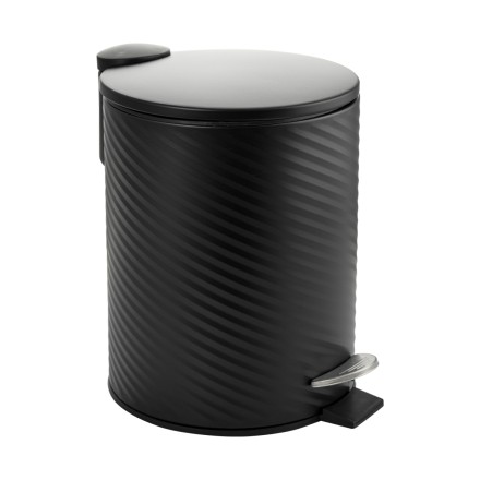 Урна Klimi педальная металл черная 5 л / 7055-11