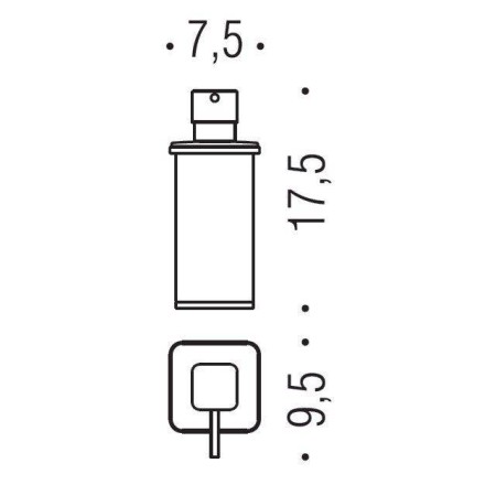 Дозатор для мыла COLOMBO DESIGN LULU настольный 0,7 стекло / B9322.HPS