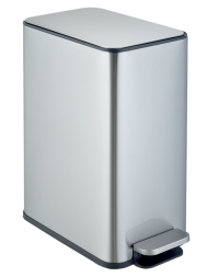Ведро для мусора педальное WeltWasser PAOLO BL 10L Матовая сталь / 10000013416