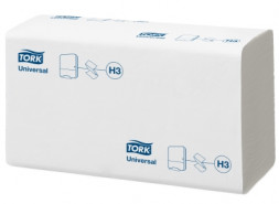 Листовые бумажные полотенца Tork Universal 120108 H3 250 л. (пач.)