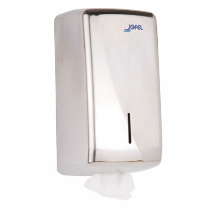Диспенсер листовой туалетной бумаги металл хром Jofel AH75500