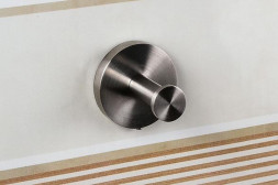 Крючок для ванной Nofer одинарный матовая сталь / 16849.S