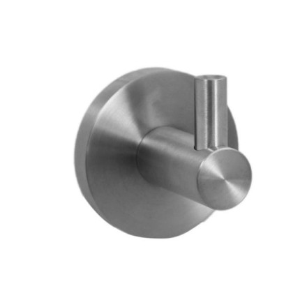 Крючок для ванной Nofer одинарный матовая сталь / 16849.S