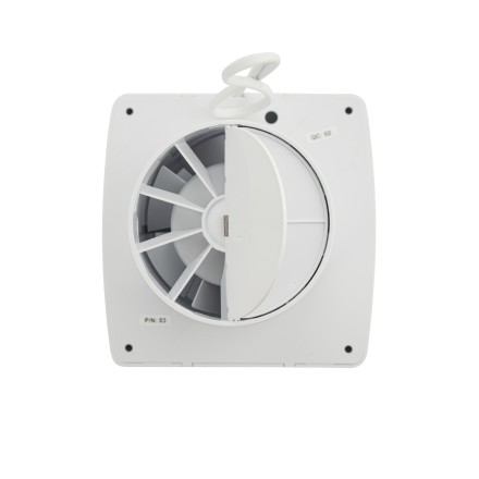 Вытяжной вентилятор GFmark d = 100 мм с таймером, датчиком движения, обратным клапаном закрытый пластик белый / 50042