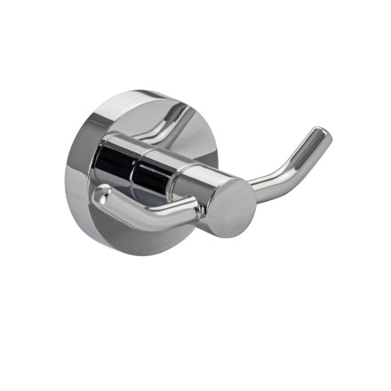 Крючок двойной настенный GFmark металл хром / 79114
