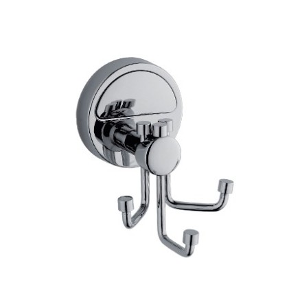 Крючок настенный тройной для ванной комнаты D-Lin металл хром / D283710