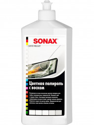 SONAX 296000 Цветной полироль с воском / белый / NanoPro / 0,5л